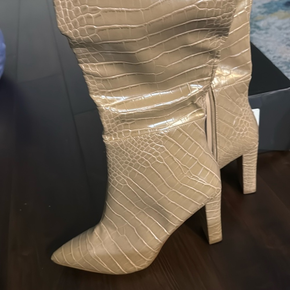 Tan snake skin boots brand new fashion nova size 9 - Picture 4 of 8